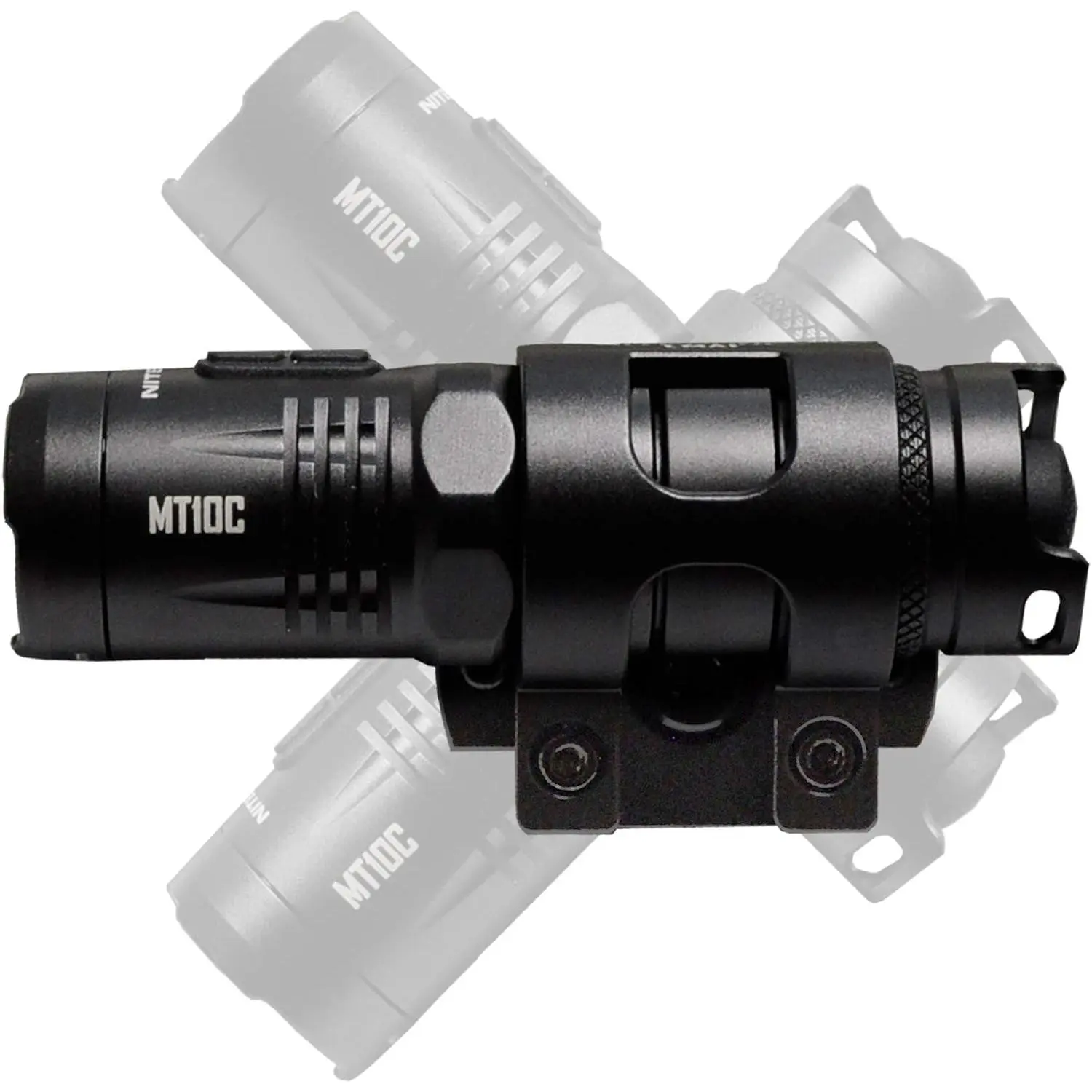 MT10C Aluminum Rechargeable High Lumens Flashlight - 920 Lumen ARC Rail Tactical Helmet Light, Rotary, Red Light for Search Rescue, Portable Cordless Light, Rechargeable Flashlights High Lumens