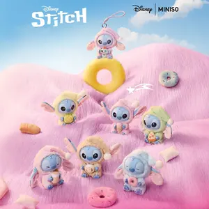 Disney Lilo & Stitch Eat Something Before Sleep Series Blind Box - Vinyl Plush Pendant Mystery Box Cute Doll Surprise Gift Toy For Stitch Moive Disney Fans Kid Birthday For Women Bag Charms