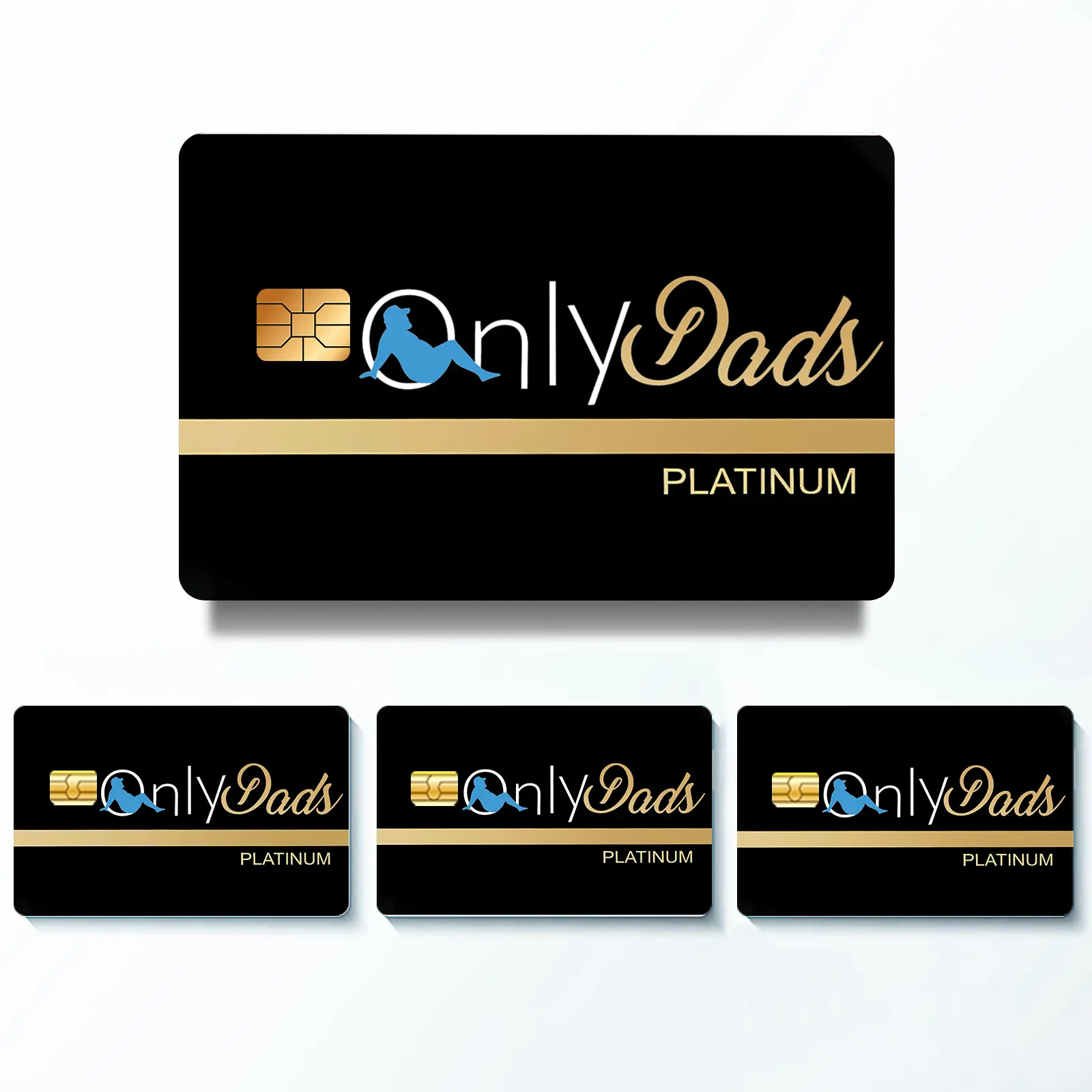 Novelty PVC Credit Card Sleeves, Dady Premium Permit Design, Scratch-Resistant Protective Stickers for Credit, Debit, Transit Cards - Simple Style, Non-Woven, Privacy Card Cover Decoration and Gift