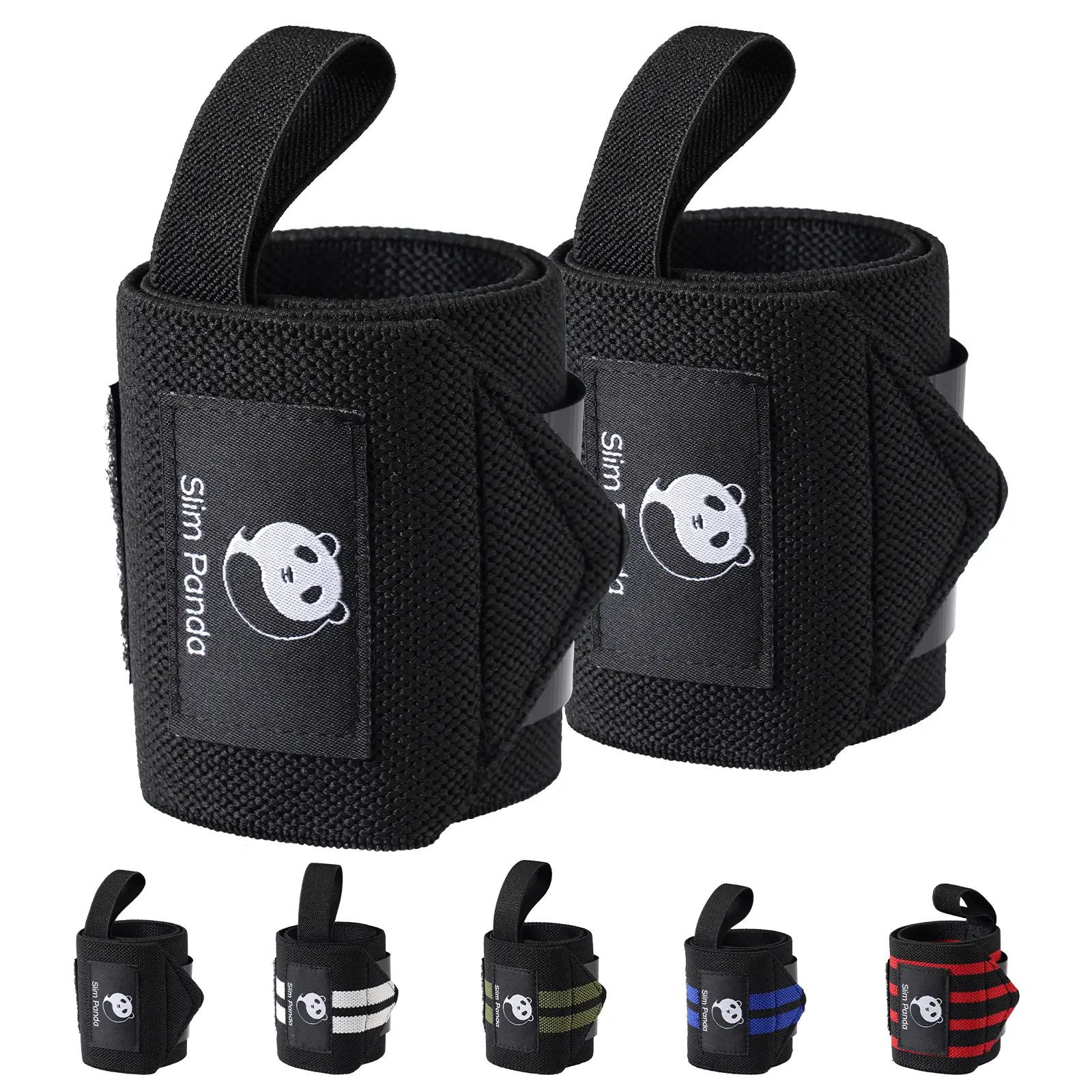 Slim Panda WeightLifting Wrist Wraps for GYM - Heavy-Duty Wrist Support for Home Fitness, Breathable Wristbands, workout straps, arm cuffs