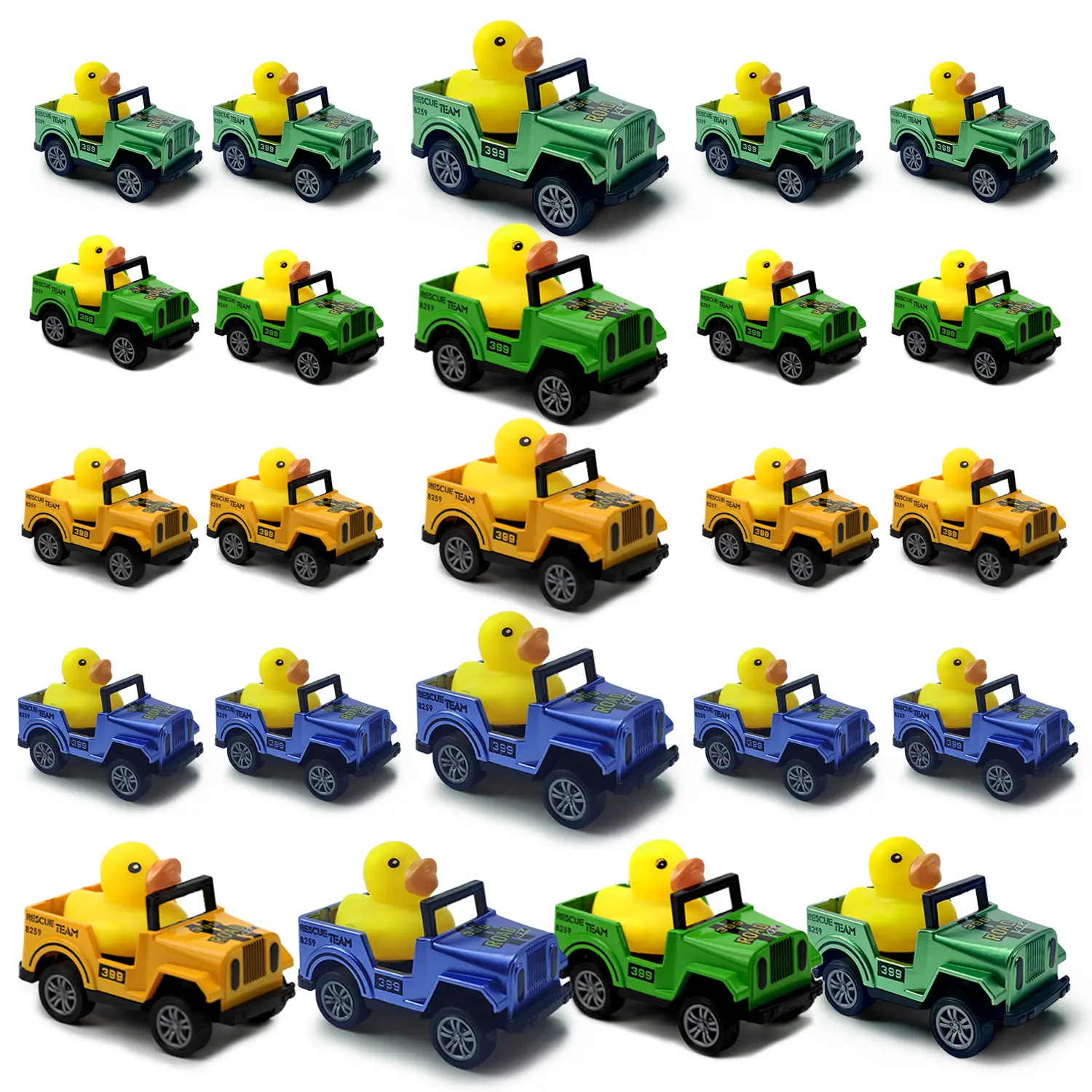 24 Pack Rubber Ducks for Jeep Ducking, Pull Back Duck for Jeep Ducking, 2.9 Inch Suitable Size, Unique Rubber Ducks for Jeep Drivers Automotive Decoration Automotive Decorative Accessories Vehicle Decor Aesthetic Car Accessory
