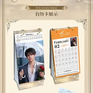 Love and Deepspace, "Whispers of Time" 3-in-1 Cuttable Calendar Cards, 10*15cm, 365 Days' Companion of Zayne, Sylus, Caleb , Xavier, Rafayel , Anime and Game Fan Art Goods