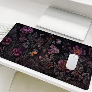 Viral Deep Purple Floral Mouse Pad, Moody Enchanted Garden Desk Mat, Desk Accessories, Oversized Non-Slip Office Pad, Dark Aesthetic Decor, Smooth Surface for Daily Use, Trendy Mystic Vibe Desk Setup 2026 #FYP #DeskGoals #DeepPurpleGardenVibes #MysticDesk
