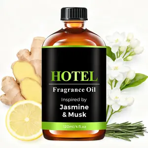 Shangri-La Hotel Diffuser Oil Inspired by Jasmine & Musk Fragrance Oil - 120 ml 4 fl oz -Aromatherapy Essential Oil for Diffusers Long-Lasting Scent
