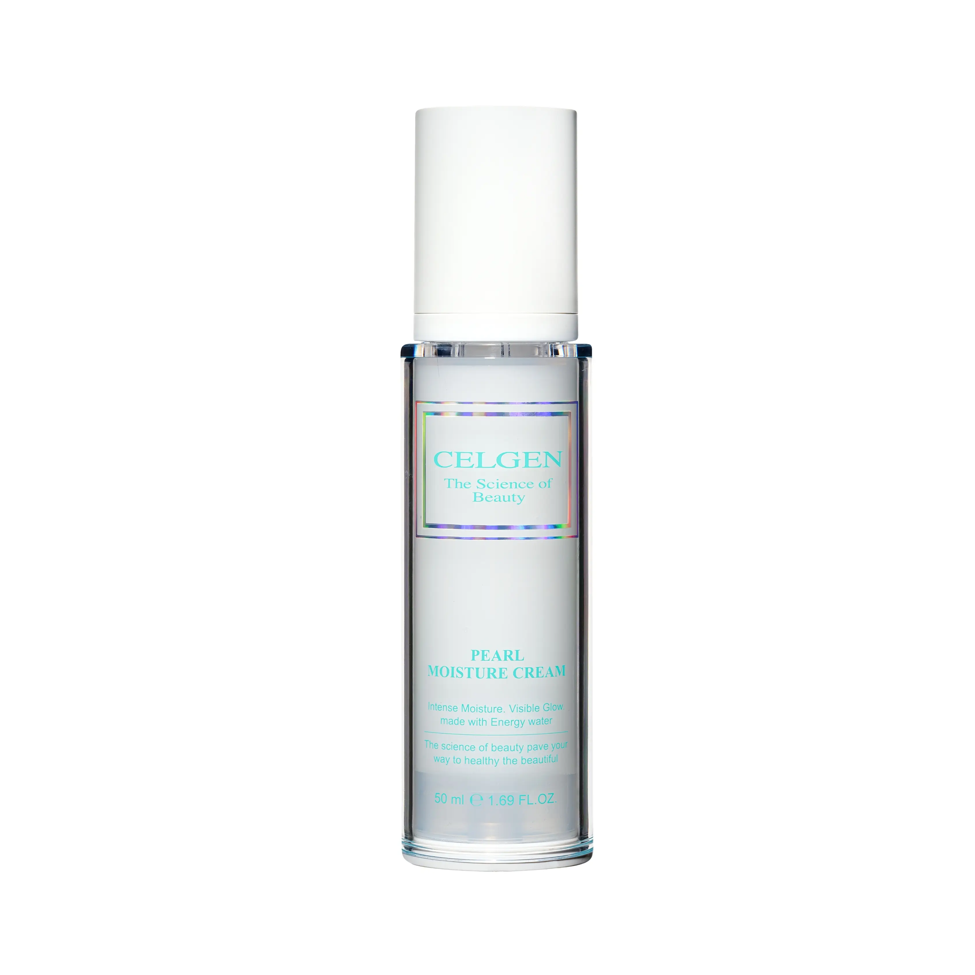 [CELGEN] Pearl Moisture Cream – Hydrating Daily Face Moisturizer with Hyaluronic Acid, Jojoba Oil, Pearl Extract and Birch Sap Water, Soothing Facial Gel for Nourishing Skin (1.69 fl oz)