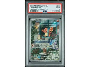 2023 Pokemon Scarlet and Violet Obsidian Flames Elite Trainer Box Charmander #044 PSA 9
