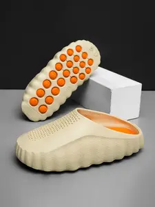 Men's Summer Sandals 2026, Thick Sole Height Boost, Anti-Slip Durable, Colorblock Eva One-Piece Design, Comfortable Fashion Shoes for Outdoor Use