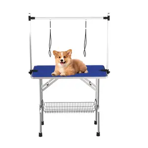 36" Professional Dog Pet Grooming Table Adjustable Heavy Duty Portable w/Arm & Noose & Mesh Tray