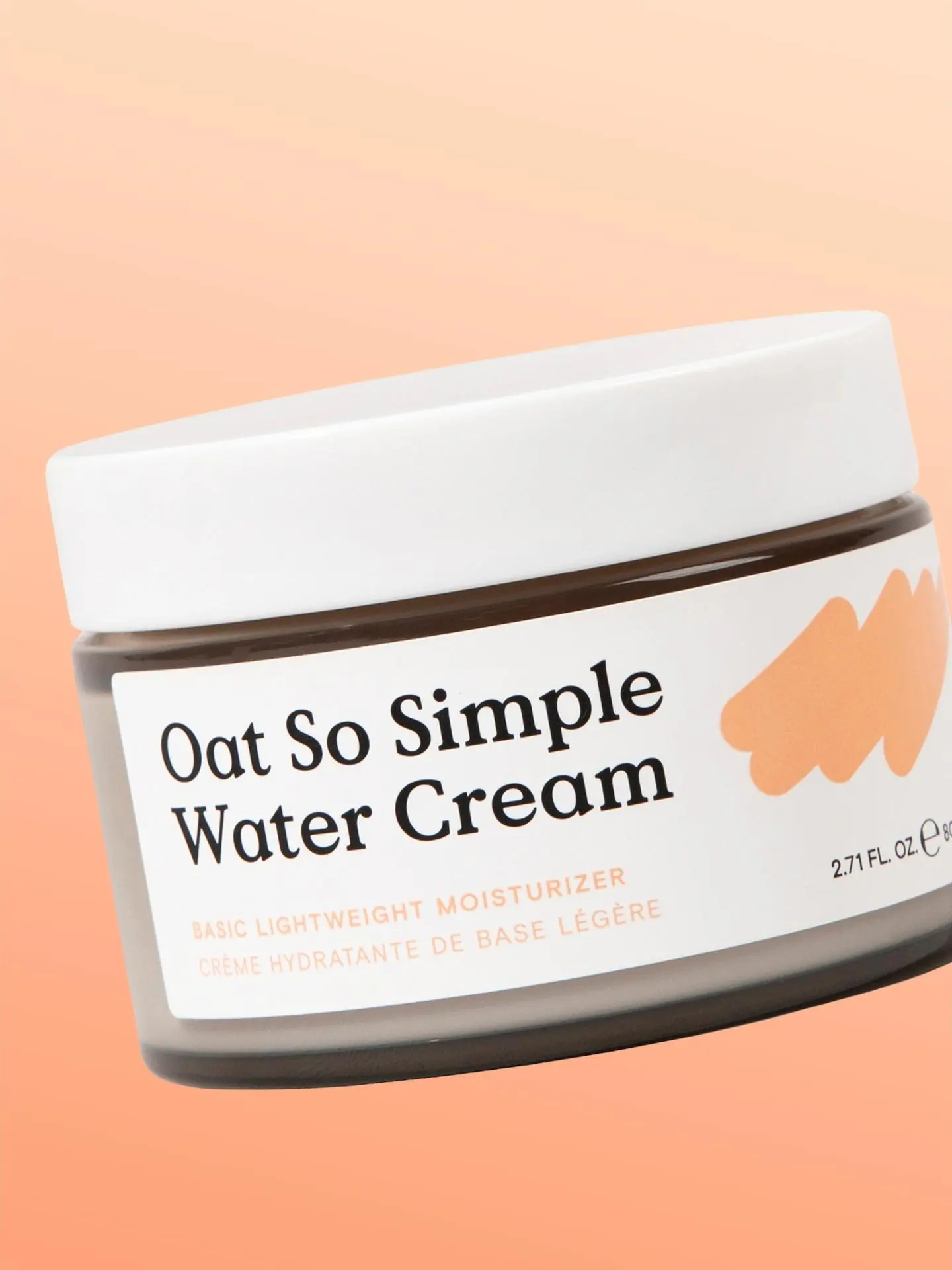 KraveBeauty Oat So Simple Water Cream - Lightweight Hydrating Moisturizer for Sensitive Skin - Clinically Proven 48-Hour Hydration - 2.75 FL. OZ.