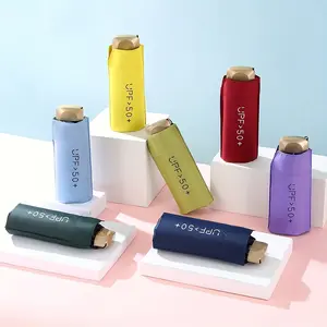 1pc Fashion Ultra-Light Mini Folding Umbrella in 9 Colors, UV Protection | Windproof | Compact & Portable | Pocket Travel Umbrella, Suitable for Women's Golf | Outdoor Camping | Daily Commute, Cute Holiday Gift & Fashion Accessory, Lightweight Umbrella