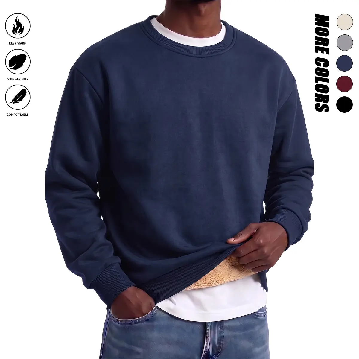 Men’s Sports Hooded Sweatshirt – Lightweight Fleece Fitness Pullover with Pockets, Breathable Top for Running and Workout Training