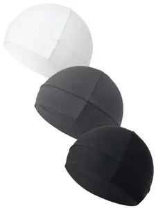 3pcs Simple Style Plain Color Skull Beanie for Men & Women, Casual Sporty Breathable Beanie Hat for Outdoor Sports for Men & Women, Fitted Hats
