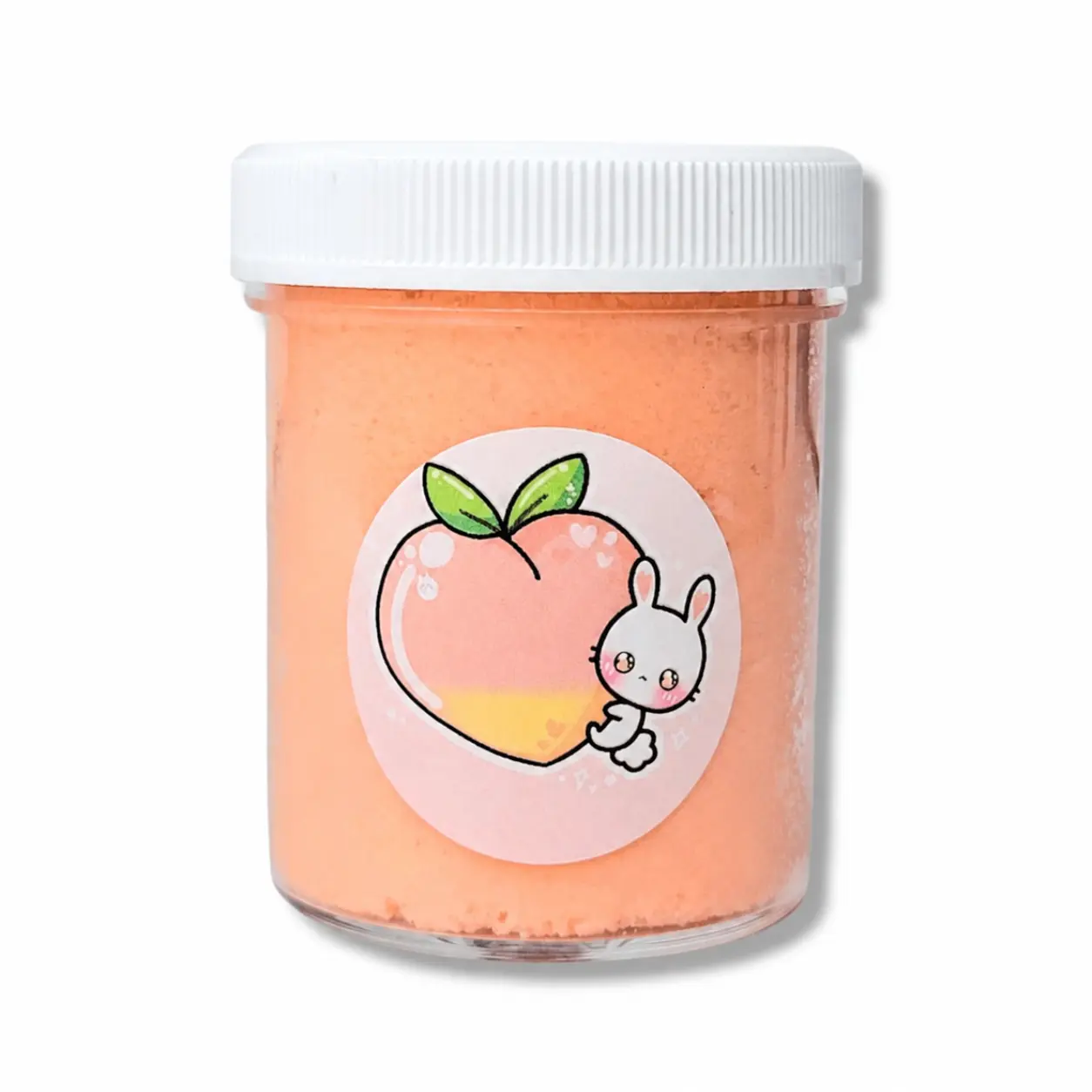 Peach Fuzz Slime – Fluffy Cloud Slime with Charm