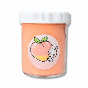 Peach Fuzz Slime – Fluffy Peach Scented Cloud Slime with Peach Charm