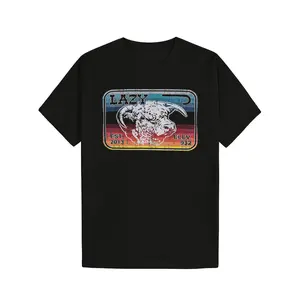 Lazy J Ranch Serape Elevation T-Shirt Cotton Graphic Soft And Comfortable Round Neck