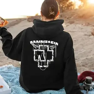 Industrial Metal Graphic Hoodie, Dark Music Style Sweatshirt, Unisex Streetwear Pullover, Bold Band Inspired Outfit, All Season Fan Gift