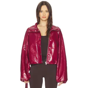 BY.DYLN Selena Jacket in Cherry