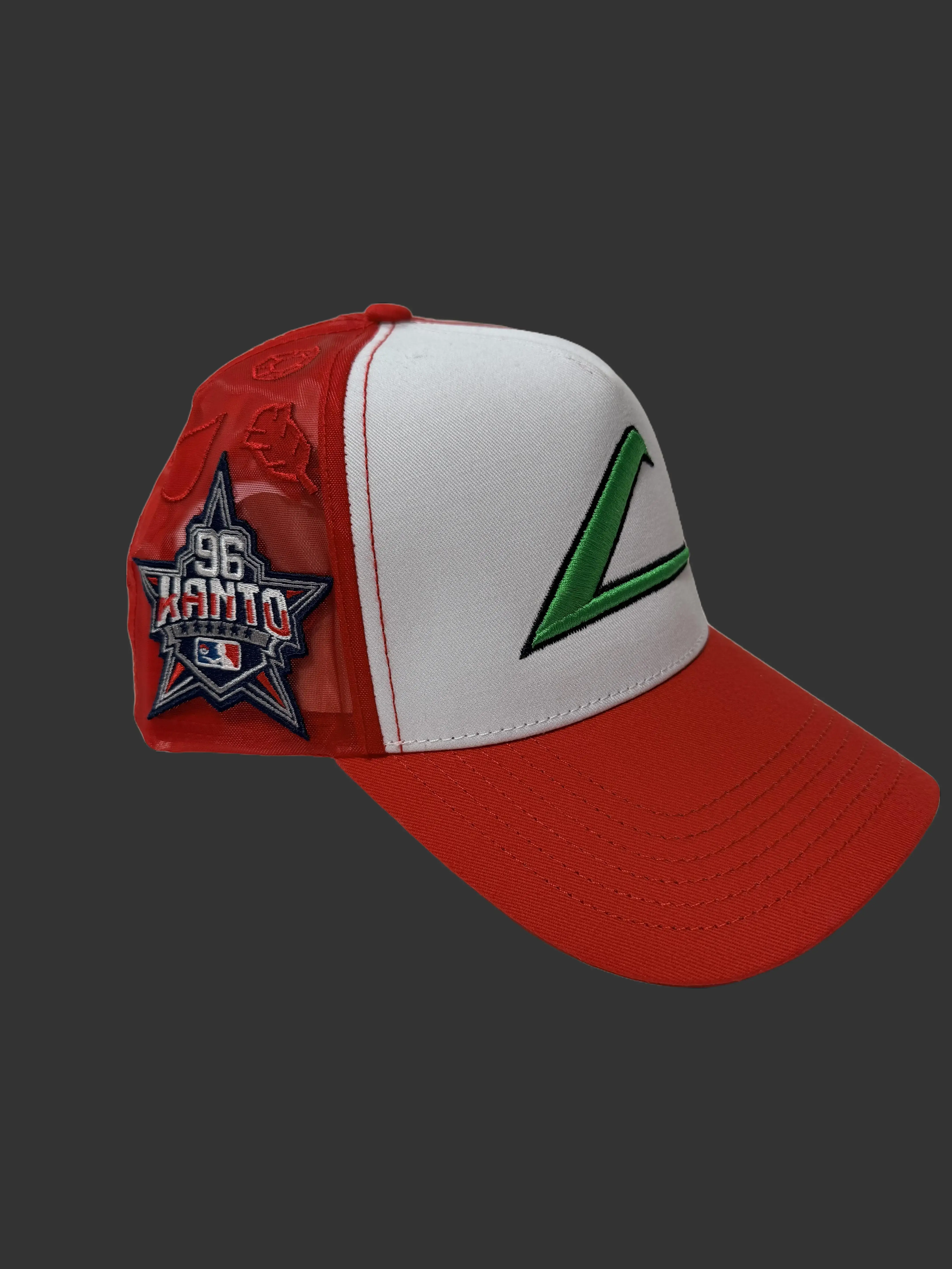 1996 Ash Catch All Knto Champs Themed Unisex Snapback Cap, Flat Bill Hat with Mesh Ventilation, Fashion Accessory for Everyday Wear, Flat Bill Hats, Unisex Fit