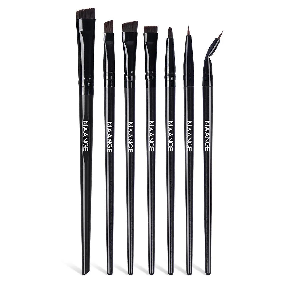 MAANGE Professional Eye Makeup Brush Set, Eye Brush Kit, 7 Counts Brush, Brush Included, Eyebrow Brushes, Eyebrow Angled Brush for Eyebrow, Eyelash, Eyeliner, Concealer, Eyeshadow, Makeup Tools for Women & Girls