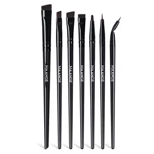 MAANGE Professional Eye Makeup Brush Set, 7 Counts Brush, Eyebrow Angled Brush for Eyebrow, Eyelash, Eyeliner, Concealer, Eyeshadow, Makeup Tools for Women & Girls