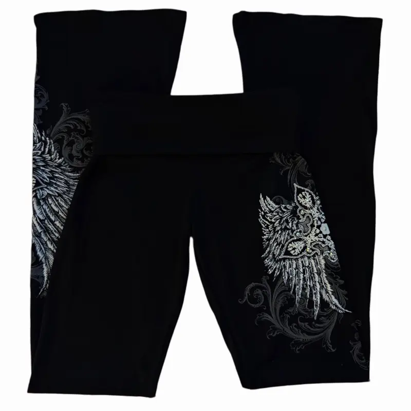 Heaven sent foldover flared leggings