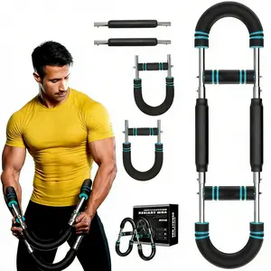 🔥2026 New Pro 60-100lb Adjustable Power Twister Bar, Portable Detachable Fitness Machine for Home & Gym, Resistance Twister Arm Exerciser for Men & Women, Chest Shoulder Forearm Exerciser