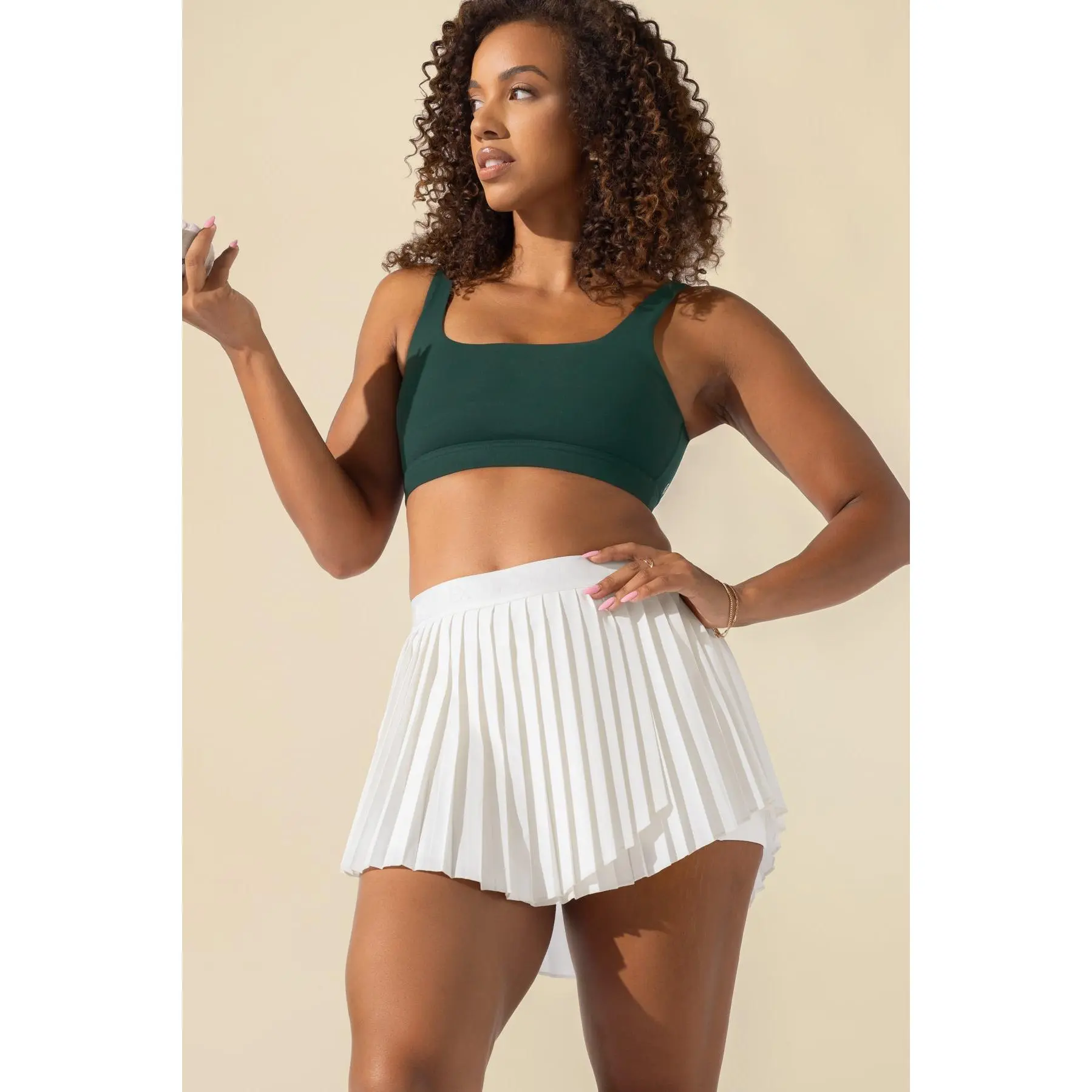 Ace ‘em Pleated Skort - Bright White Ace ‘em Pleated Skort - Bright White