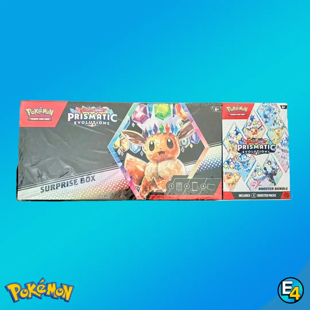 Pokémon Sam's Club Prismatic Evolutions Surprise Box + Booster Bundle Sealed
