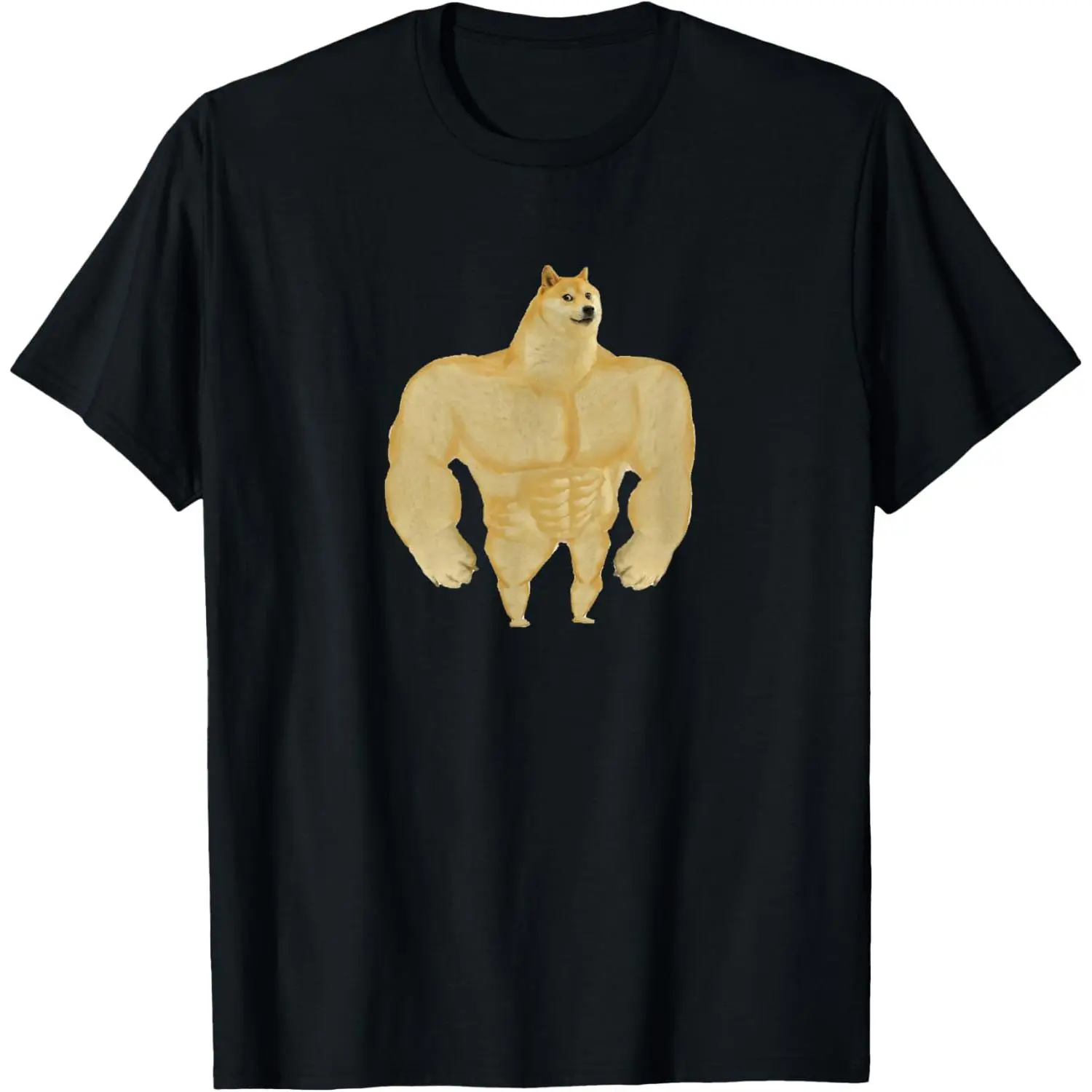 Women's Casual Short-Sleeve Round Neck Funny Doge Meme Graphic Cotton T-Shirt - Regular Fit, Stylish, Breathable Fabric, Ideal for Daily Wear & Meme Gift