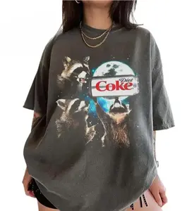 Three Raccoons Diet Coke Vintage Comfort Color T-shirts, Funny Meme Genz Dank Raccoons, Gifts, Unisex Tee, Top Menswear Underwear Crewneck