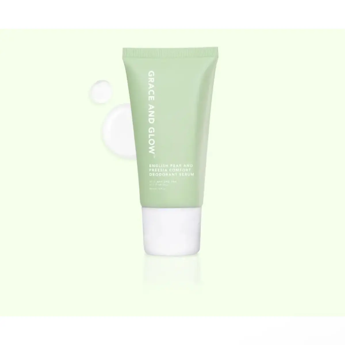 Grace&Glow Comfort Deodorant Serum with AHA BHA PHA and Probiotics, 50ml/1.76 fl.oz - English Pear and Freesia Scented