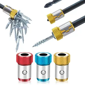 Universal Magnetic Screw Ring Detachable Screw Head Magnetic Ring - Strong Magnetism for 1/4 Inch/6.35mm Hexagonal Magnetic Screwdriver Tools & Electric Screwdriver.