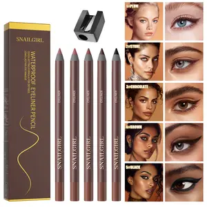 24HR Waterproof Longwear Eyeliner Pen (Single Item) - Sharpable Eye Pencil with Built-in Sharpener, Smudge-Proof, Transfer-Proof, Cosmetic Stick for Sharpened Tip Use, Beauty & Personal Care Eyeliner & Lipliner