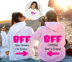 Best Friend Matching Hoodies for Couple, Funny Bestie Trip Hoodie, Y2K Tumblr Trendy Hoodie, BFF Hoodie, Besties Outfit, BFF Gifts For Girls Best Price