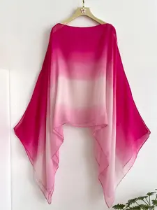 Women's Ombre Print Long Scarf, Soft Breathable Comfortable Shawl for Women, Fashionable Scarf for Daily Wear, Casual Versatile Scarf for Women