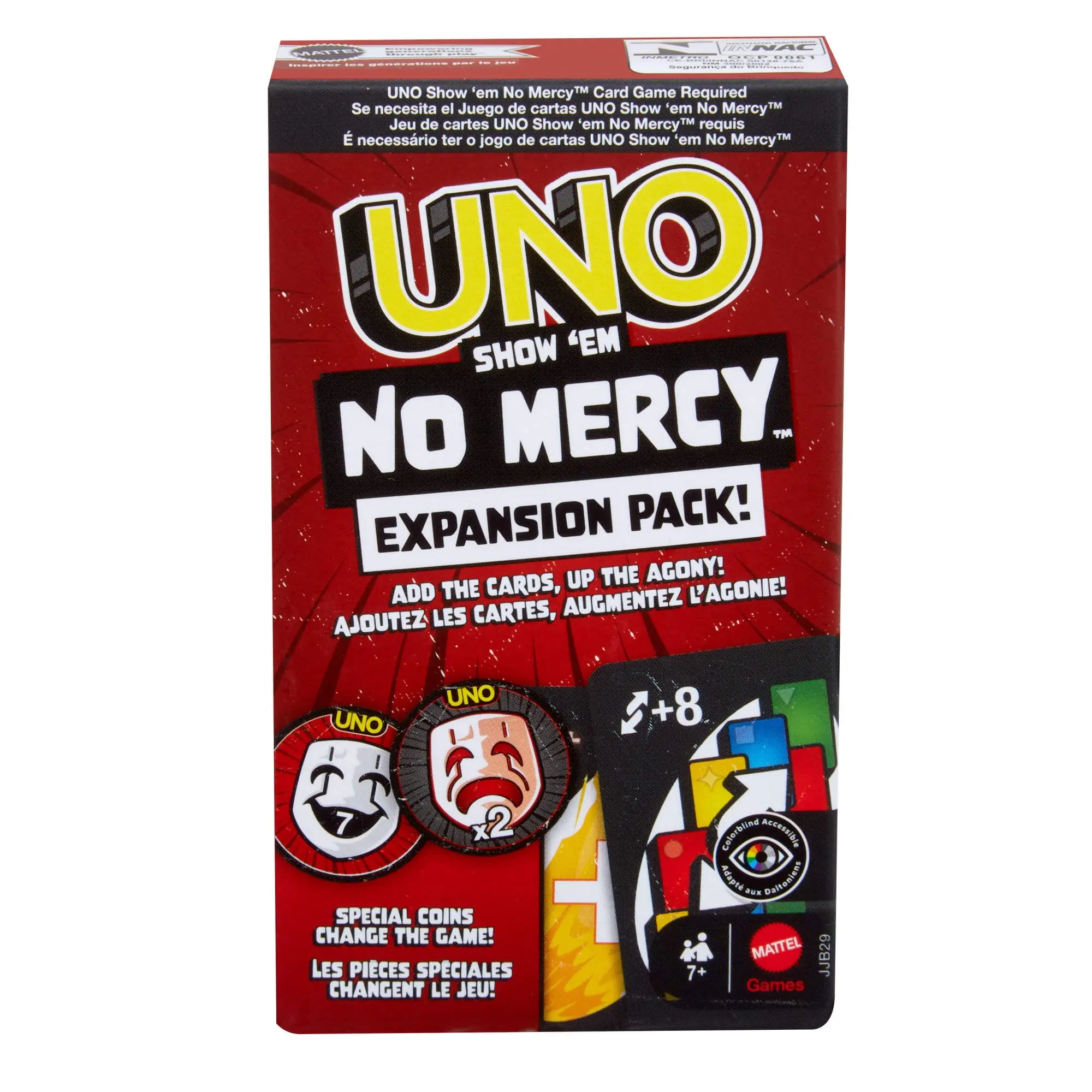 UNO Show ‘em No Mercy Card Game Expansion Pack for Kid, Adult & Family Nights & Parties (Walmart Exclusive)