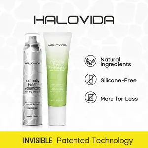 【10DaysNoWash】Halovida BIOVOLUME128, Biotin, Rosemary Mint Herbal Scalp Scrub Shampoo for Scalp Calming,Natural Volume Boosting, Deep Cleansing & Hair Refreshing All-in-One, Paraben-Free, Gentle Formula for All Hair Types, 150g