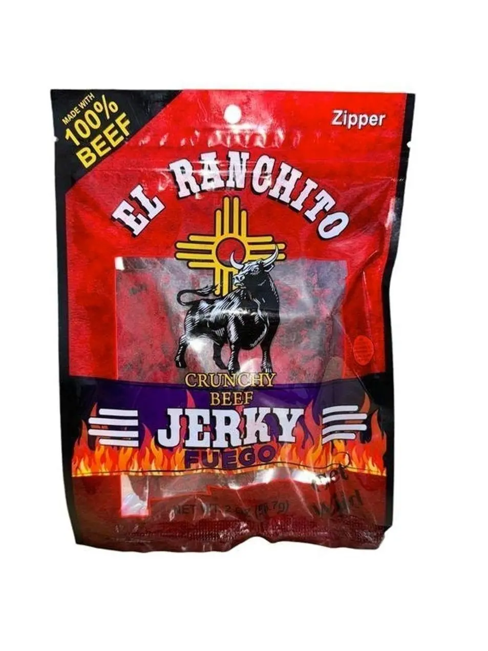 Fuego El Ranchito Crunchy Beef Jerky Net Wt. 2 oz