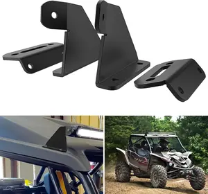 Nilight Light Bar Mounting Brackets for 40-42 Inch LED Straight Curved Lights UTV Roof Upper Windshield Compatible with Yamaha YXZ 1000 1000R Models 2016 2017 2018, Fits 40-42", Iron Alloy