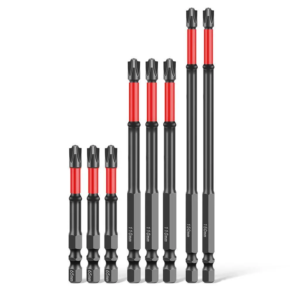 FPH2 lmpact Screwdriver Bit Set for Electricians, S2 Steel 65mm & 110mm, 1/4 Inch Hex Shank Magnetic Cross Slot Screw Driver Drill Bits Used on Circuit Breakers, Impact Drill Bit, Steel Drill Bits