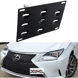 Front Bumper Tow Hook License Plate Mount Bracket Holder Bolt On for Lexus RC RC-F GS LS ES RX