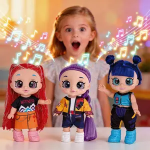 Idol Girl Group Doll Toys,10inch Action Figure Dolls, Singing Doll, 5D Sparkling Eyes, With Play Music, Articulated Joints, Birthday gift For kids, Fan Collection & Little Girls' Holiday Gift