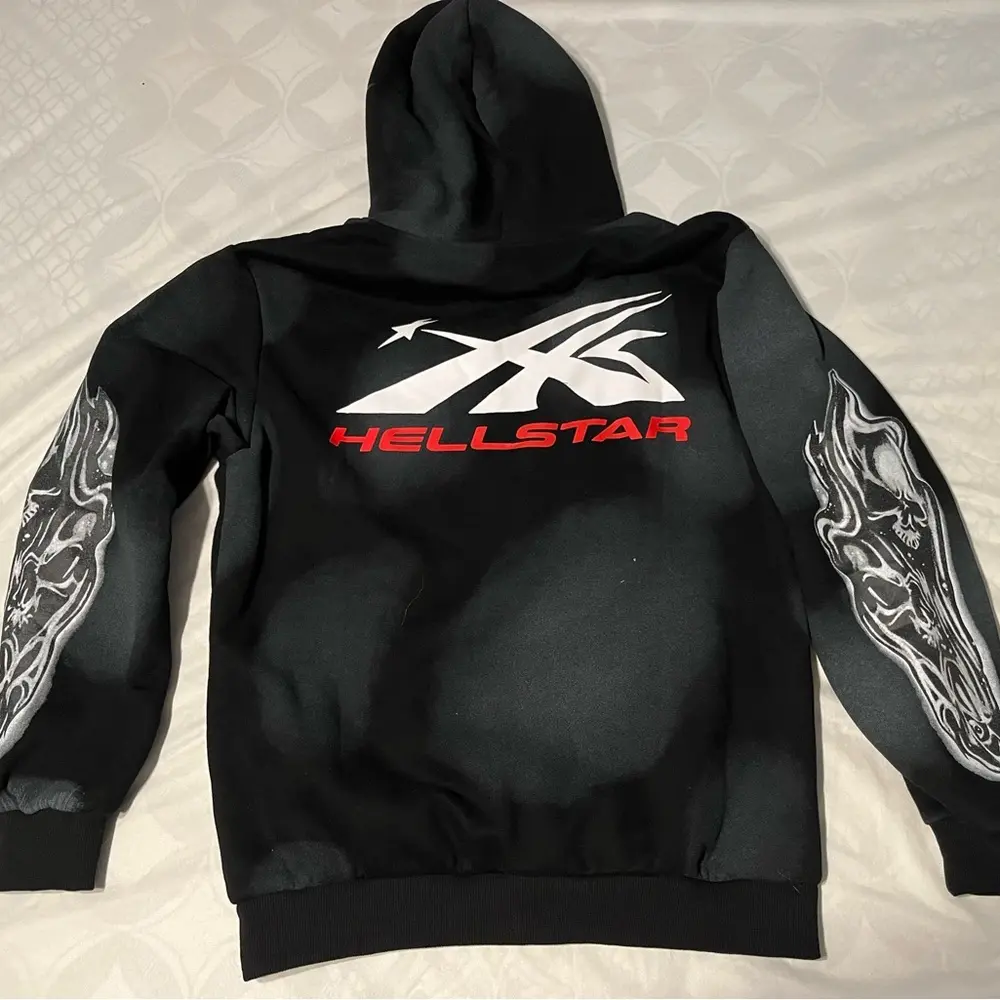 Hellstar Airbrushed Skull Hoodie 'Black' 3D Unisex Hoodie