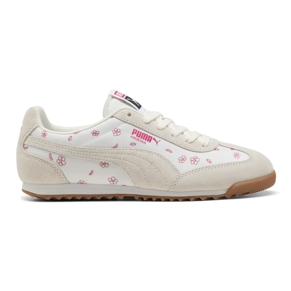PUMA Mens Arizona Cherry Blossom Ii Lace Up Sneakers Shoes Casual - White