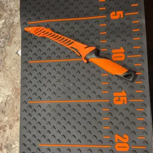 Product Review of KastKing EZ Fillet Fish Fillet Mat, Anti-slip Texture With 25" Integrated Ruler, Extended Dimensions, Easy to Clean Material, Portable Storage, Fish Cutting Board Chopping Block Ceramic from R**s