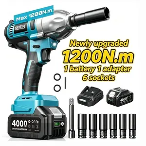 Seesii 1000Nm(738ft-lbs) Cordless Impact Wrench,1/2" High Torque Brushless Impact Wrench w/2x 4.0Ah Battery,Fast Charger, 1 Extension Bar, 5 Sockets & Storage Case, Pistola De Impacto, Electric Impact Wrench for Car Truck,WH760 Black Friday Deals