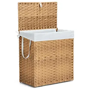 Laundry Hamper–Large Capacity Clothes Basket with Lid, Foldable Laundry Bin, Durable & Stylish Storage Organize