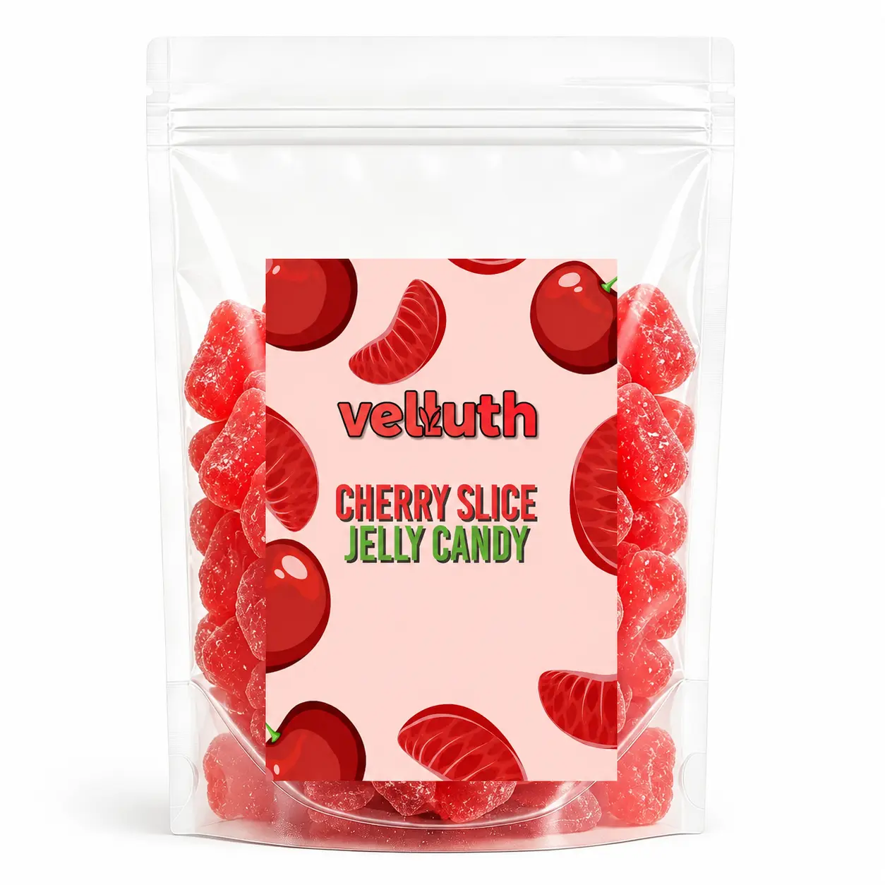 2-Lb Bag Cherry Slice Jelly Candy, Vegan, Top 8 Allergen-Free (Gluten & Gelatin Excluded), Halloween Candy, Movie Night Snacks
