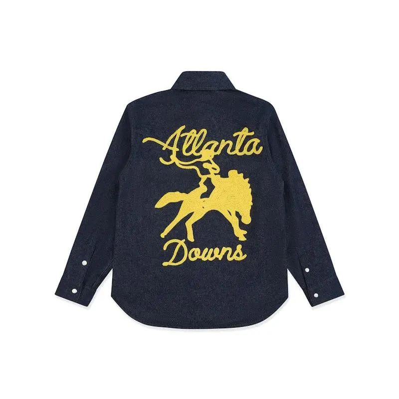 Sp5der ATL Downs Shirt Indigo Denim (men) by StockX