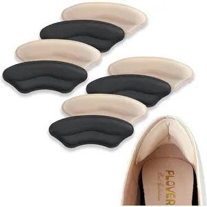 Heel Pads for Shoes, Soft and Flexible Heel Grips for Women Shoes Too Big, Relief of Pain for Women and Men, Improved Fit and Comfort, 4 Pairs